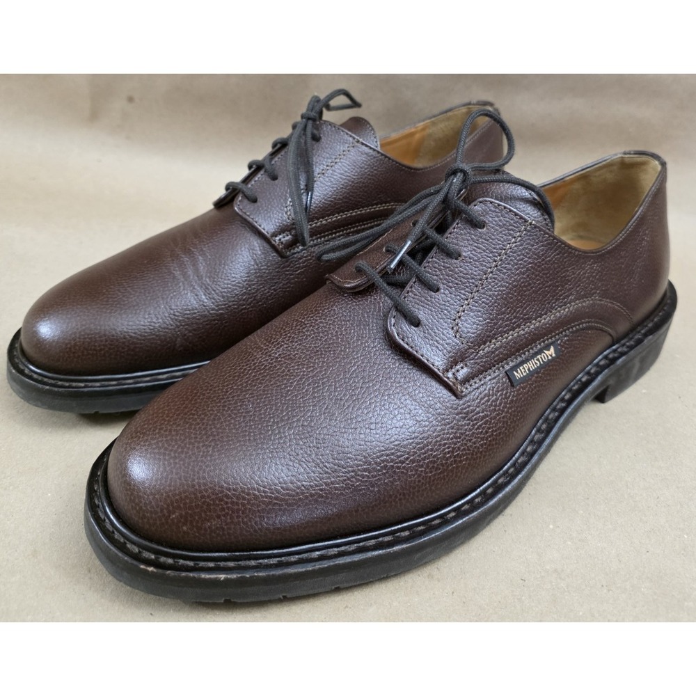 Mephisto (Sz 10.5) Marlon Air Relax Goodyear Welt Brown Shoes Derby Excellent